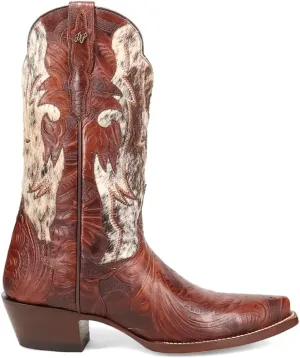 Dan Post Boots Womens Andrinna Snip Toe Casual Boots Mid Calf Low Heel 1-2" - Brown