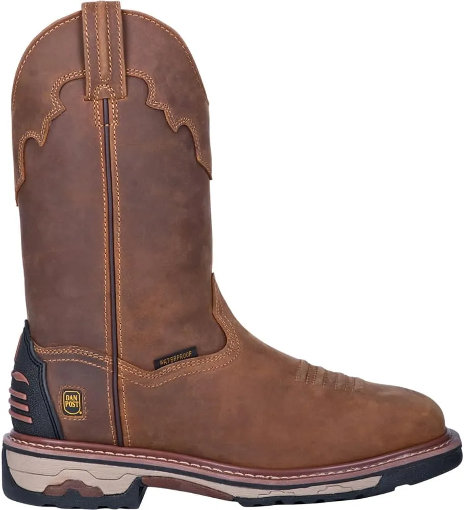 Dan Post Mens Blayde Waterproof Steel Toe Work Safety Shoes Casual - Brown - Size 11 D