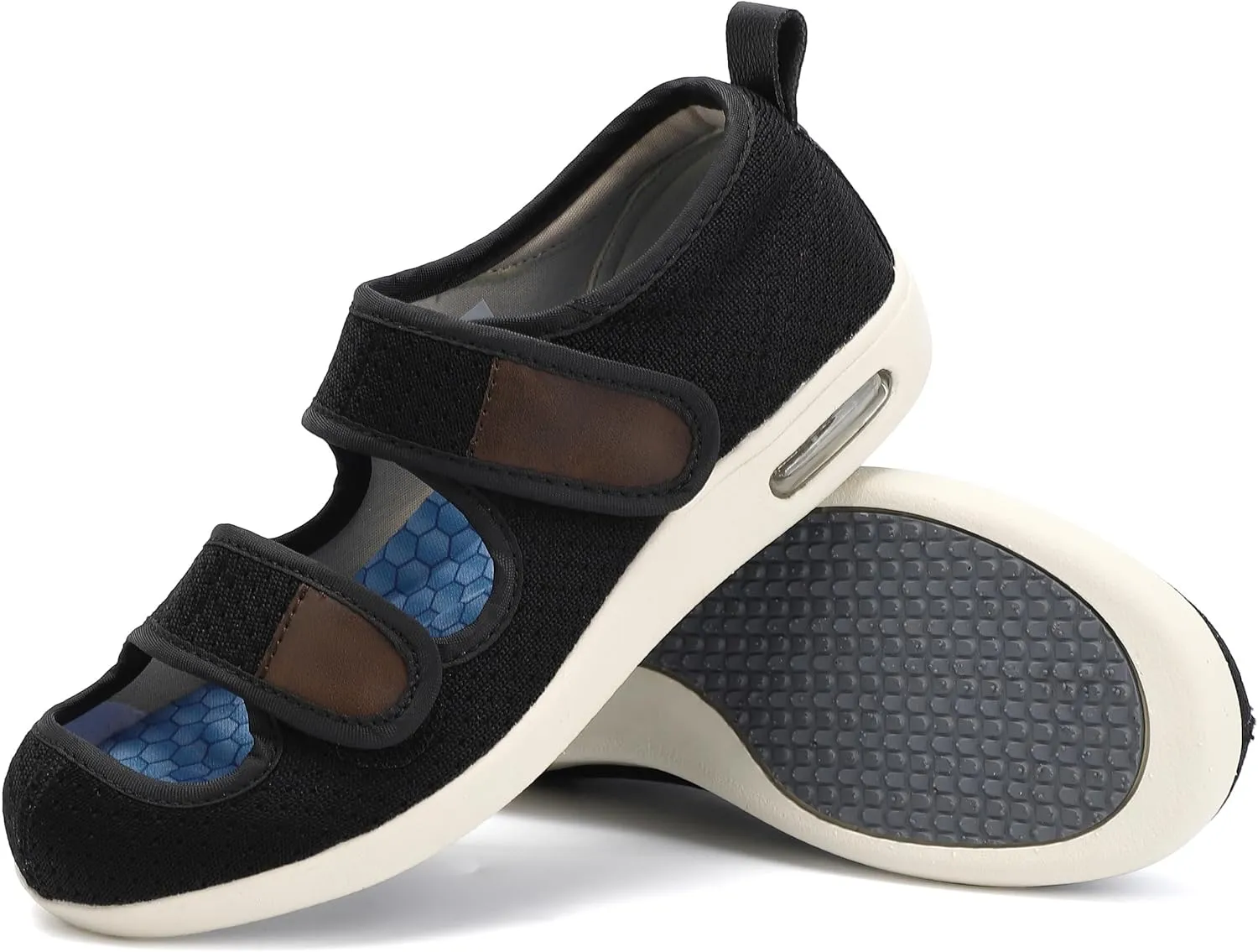 Diabetic Shoes for Women, Women's Wide Width Elderly Shoes, Adjustable Closure Lightweight Breathable, Swollen Feet Walking Edema Sneakers