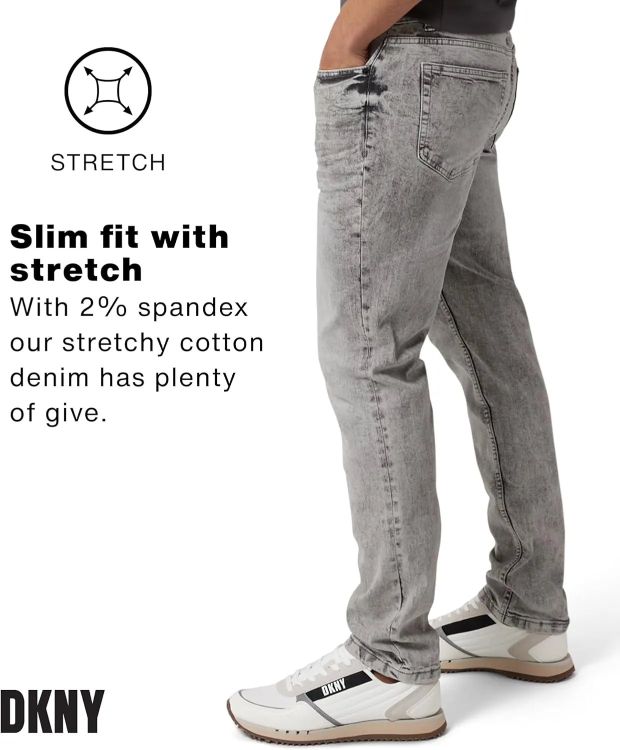 DKNY Men's Jeans - Bedford Stretch Denim Slim Fit Jeans for Men