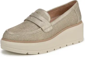 Dr. Scholl's Shoes Women's Nice Day Max Loafer, Gold, 6.5
