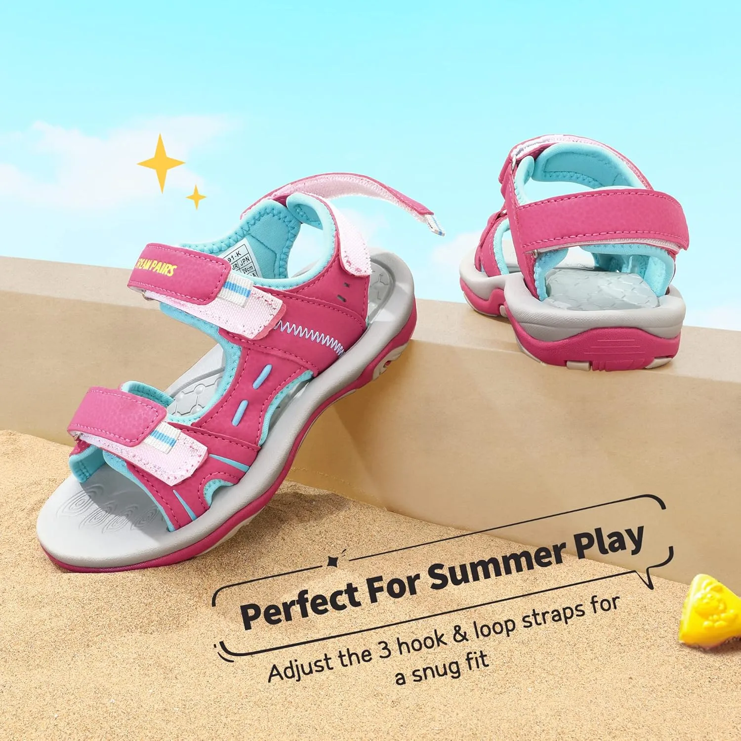 DREAM PAIRS Boys Girls Fashion Athletic Summer Sports Sandals(Toddler/Little Kid/Big Kid)