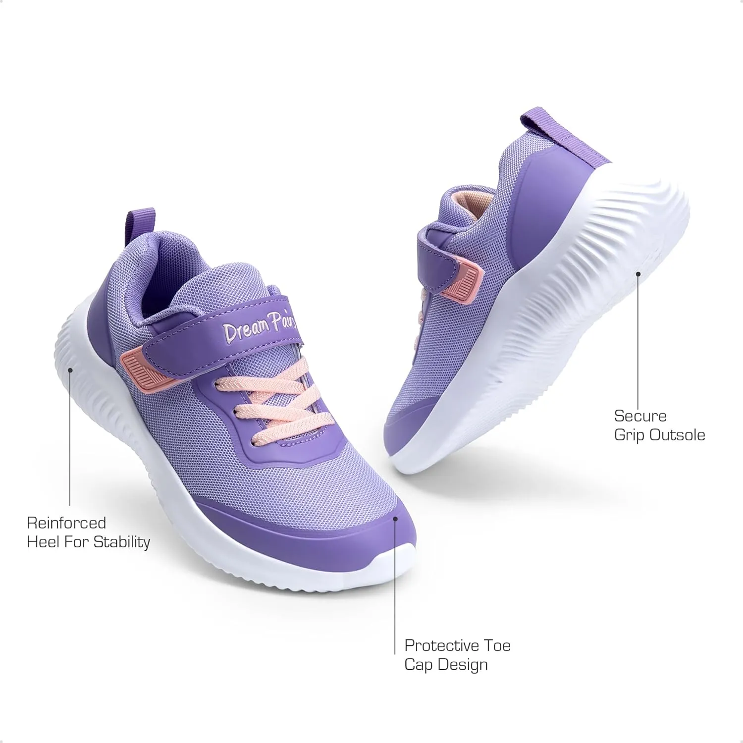 DREAM PAIRS Boys Girls Shoes Kids Tennis EZ-Ons BreezeRunners Running Sneakers