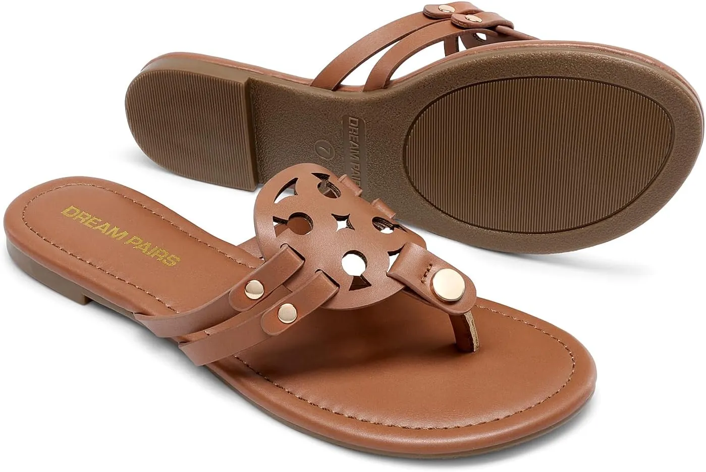 DREAM PAIRS Flip Flops for Women Comfortable Thong Flat Sandals for Summers Dress Beach