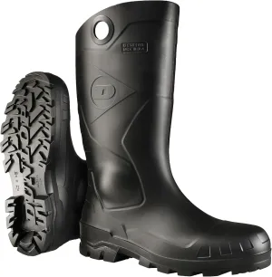 Dunlop Protective Footwear, Chesapeake plain toe Black Amazon, 100% Waterproof PVC, Lightweight and Durable
