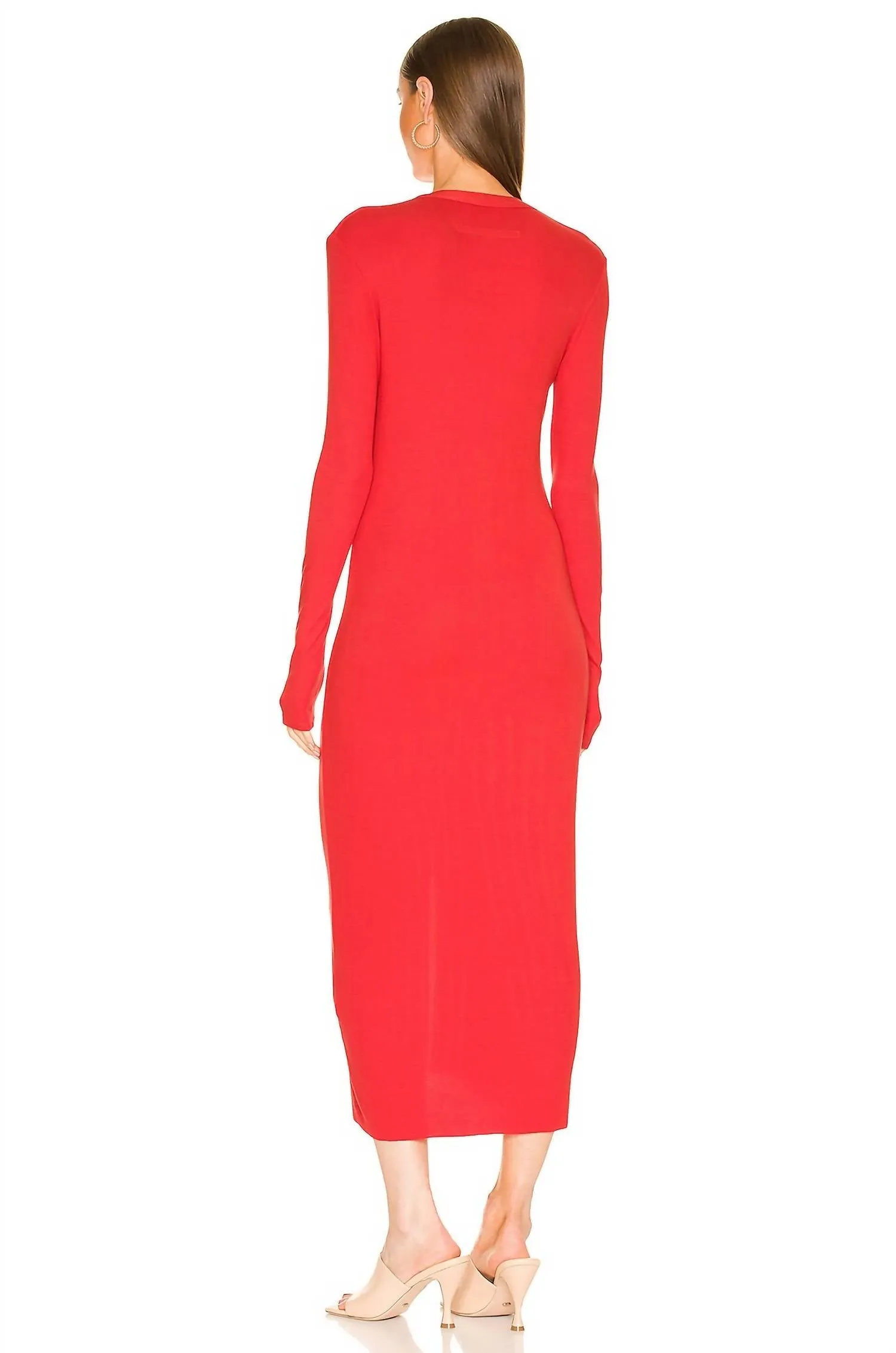 Enza Costa - SILK RIB L/S CARDIGAN MIDI