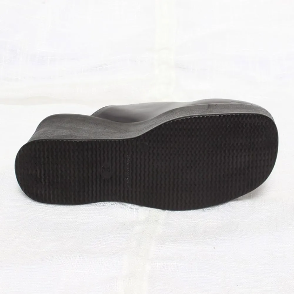 epdavin Women's Closed Toe Platform High Heel Slip On Backless Clogs Slides Mules Shoes