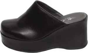 epdavin Women's Closed Toe Platform High Heel Slip On Backless Clogs Slides Mules Shoes