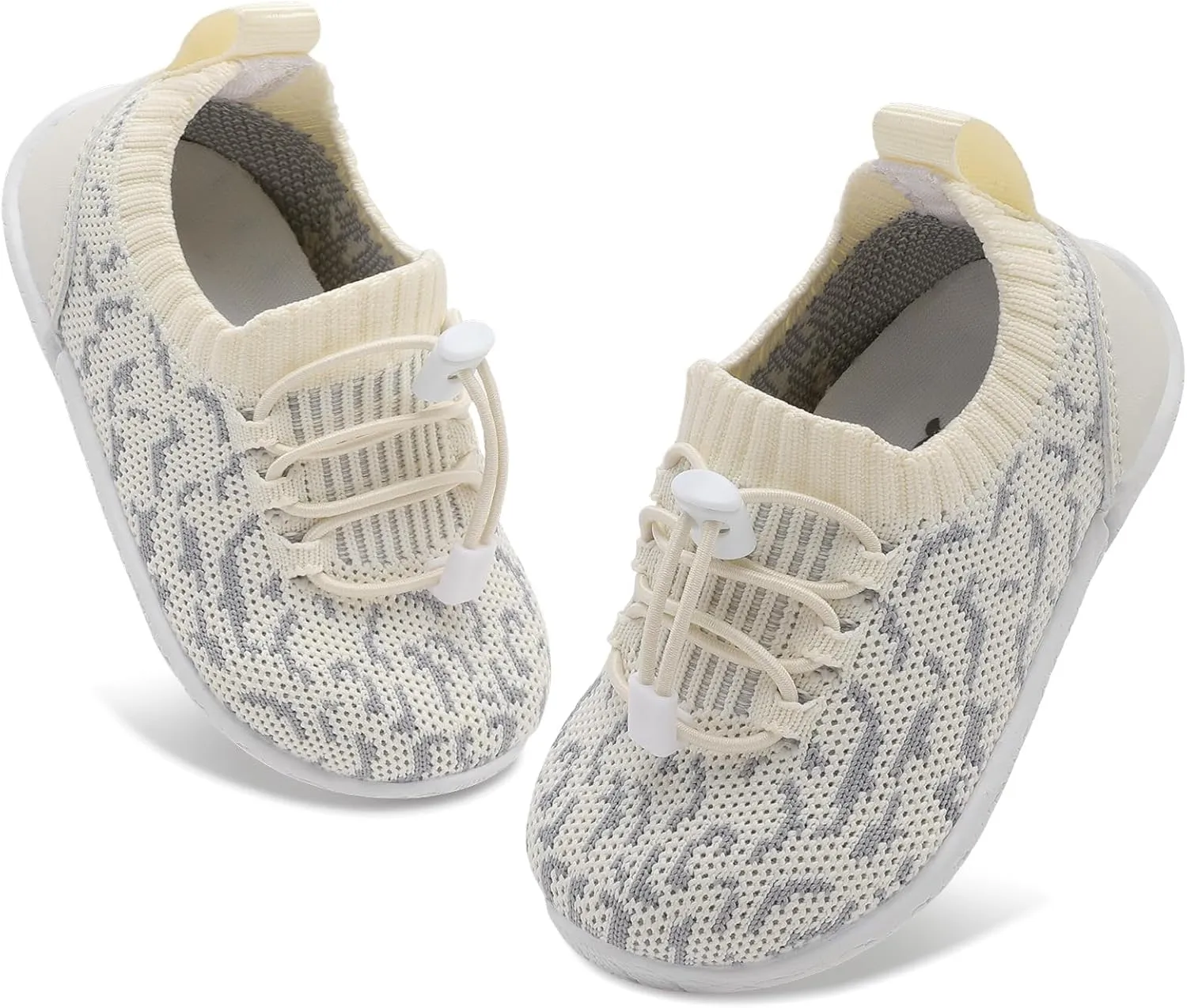 FEETCITY Baby Shoes Boys Girls First Walking Shoes Infant Sneakers Crib Shoes Breathable Lightweight Slip On Shoes