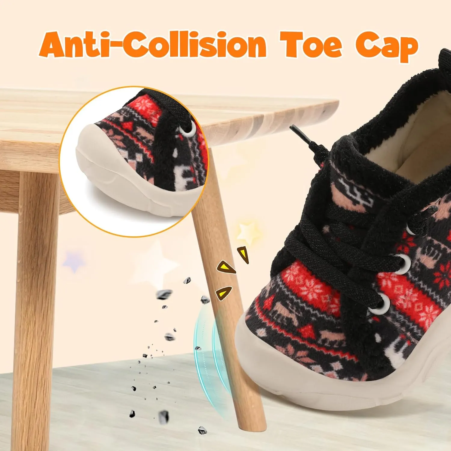 FEETCITY Wide Boys & Girls Winter Shoes - Barefoot & Walking Shoes, Slip On, Tennis Design