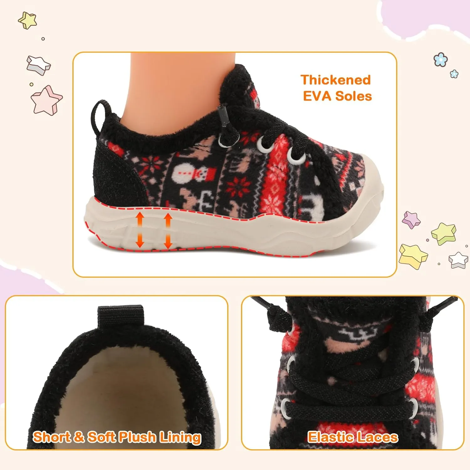 FEETCITY Wide Boys & Girls Winter Shoes - Barefoot & Walking Shoes, Slip On, Tennis Design