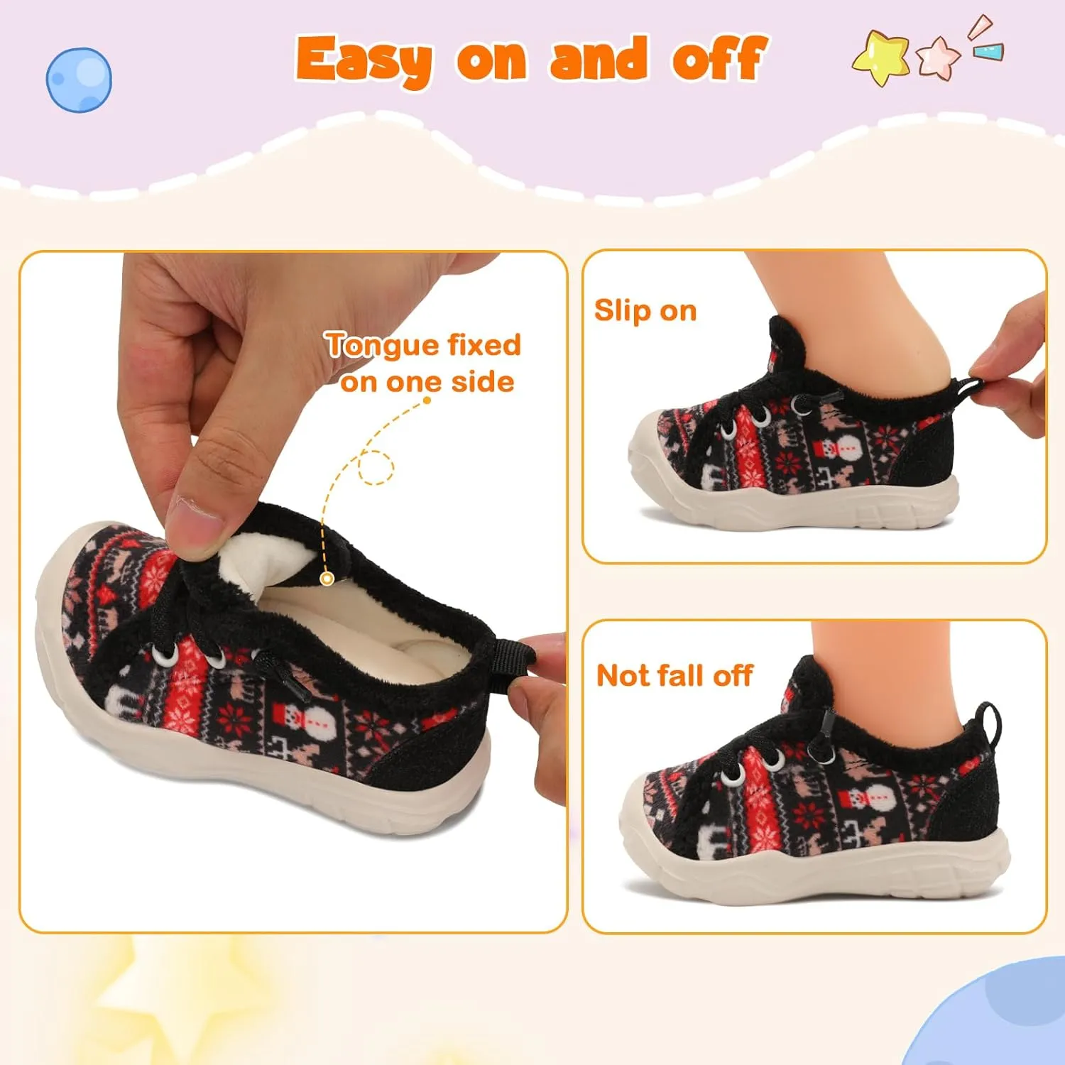 FEETCITY Wide Boys & Girls Winter Shoes - Barefoot & Walking Shoes, Slip On, Tennis Design