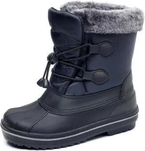 Felabo Kids Snow Boots for Boys and Girls – Insulated Water Resistant Non Slip Easy On Winter Boots (Toddler/Little Kid/Big Kid)