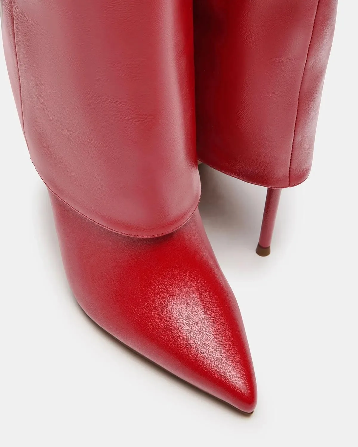 Femflame Fold Over Knee High Boots - Wide Calf, Pointed Toe Stiletto Heel, Tall Boots