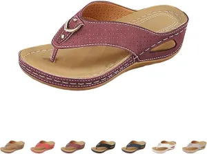 Flat Sandals Women Beach Womens Sandals Memory Foam Vacation Slides for Women Footwear Yoga Mat Sandal