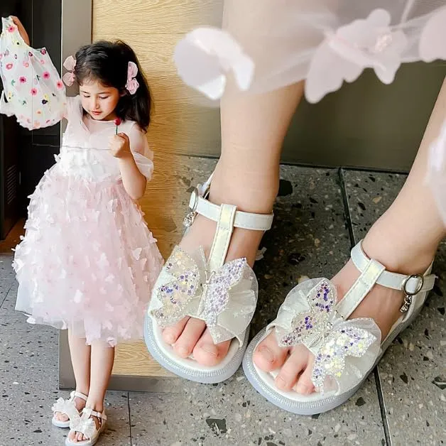 Flying Butterfly Sandals for Girls Dress up Shoes Girls Summer Sandals