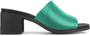 FOWT Women High Chunky Striped Heel Mules Slingback Two Toned Clogs Platform Square Toe Sandals Slip On Slippers Outdoor Casual Fashion Work Party Dance Slide Shoes Size 4-16 US