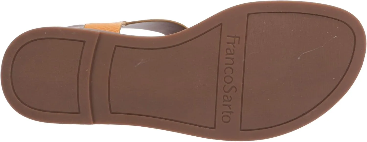Franco Sarto Womens Glenni Ankle Strap Flat Sandals