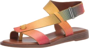 Franco Sarto Womens Glenni Ankle Strap Flat Sandals