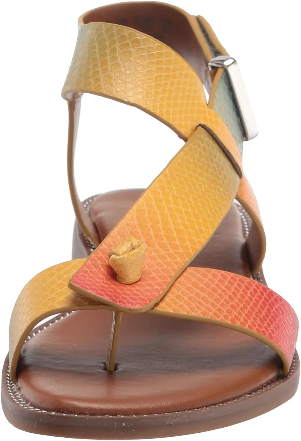 Franco Sarto Womens Glenni Ankle Strap Flat Sandals