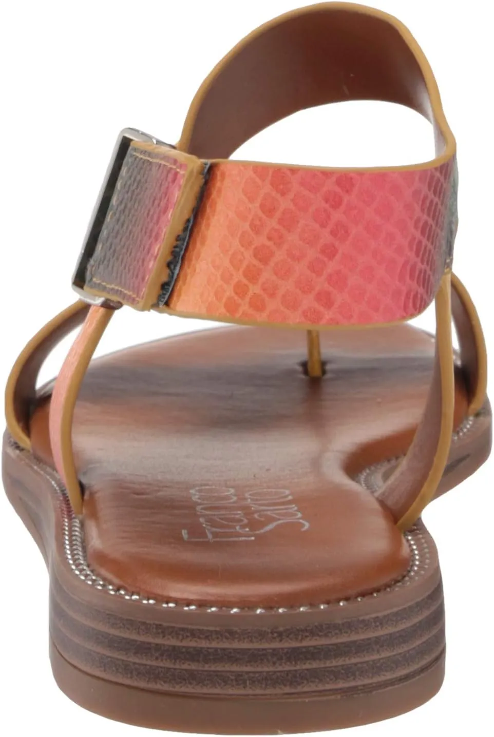 Franco Sarto Womens Glenni Ankle Strap Flat Sandals