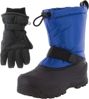 Frosty Kids Winter Snow Boots & Gloves Combo for Girls & Boys
