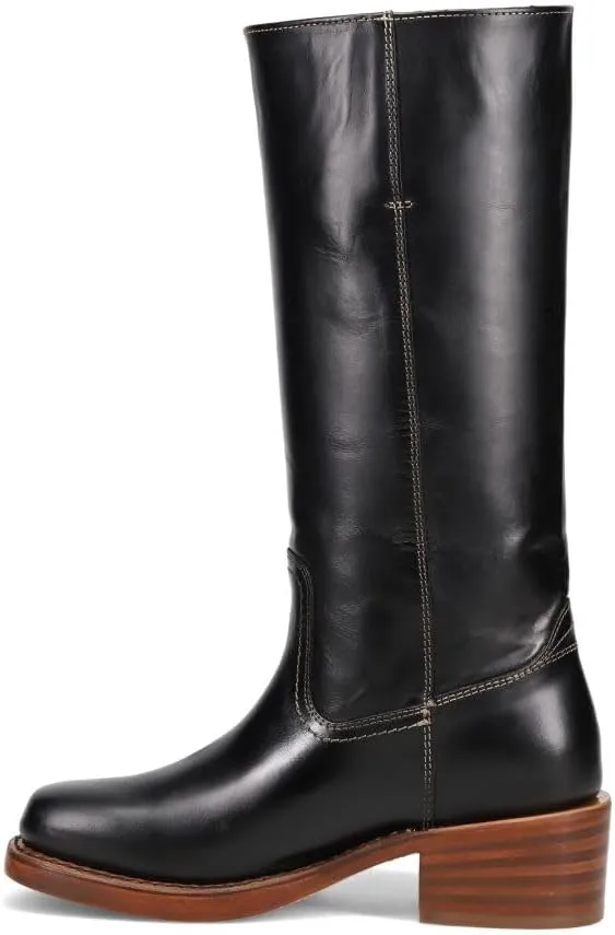 Frye Campus 14L Iconic Tall Boots for Women Crafted from Signature Montana Leather with Genuine Stitch Welt Construction and Stacked Leather Heel