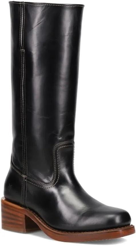 Frye Campus 14L Iconic Tall Boots for Women Crafted from Signature Montana Leather with Genuine Stitch Welt Construction and Stacked Leather Heel