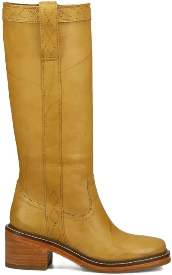 Frye Kate Pull On 14” Leather Boots for Women - Riding Boots with 2” Heel, Leather Lining, Intricate Stitching, Cushioned Footbed, and Rubber Outsole