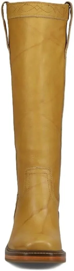 Frye Kate Pull On 14” Leather Boots for Women - Riding Boots with 2” Heel, Leather Lining, Intricate Stitching, Cushioned Footbed, and Rubber Outsole