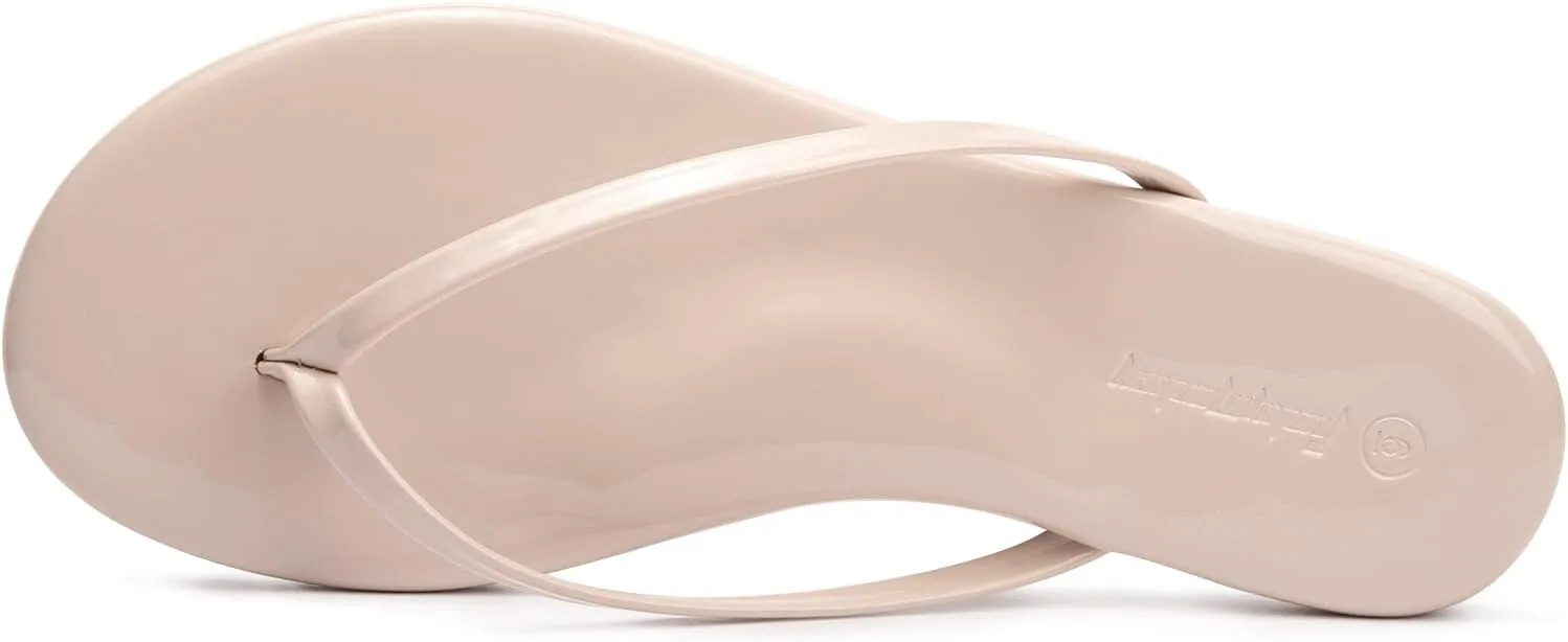 FUNKYMONKEY Flip Flops for Women, Recovery Sandals with Comfortable Plantar Fasciitis Arch Support
