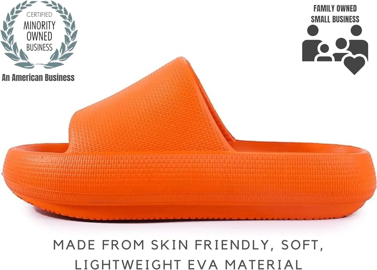 Genuine Pillow Slippers for Women and Men | House Slides Shower Sandals | Extremely Comfy | Cushioned Thick Sole | Cloud Slides | Lightweight Non-Slip Easy to Clean