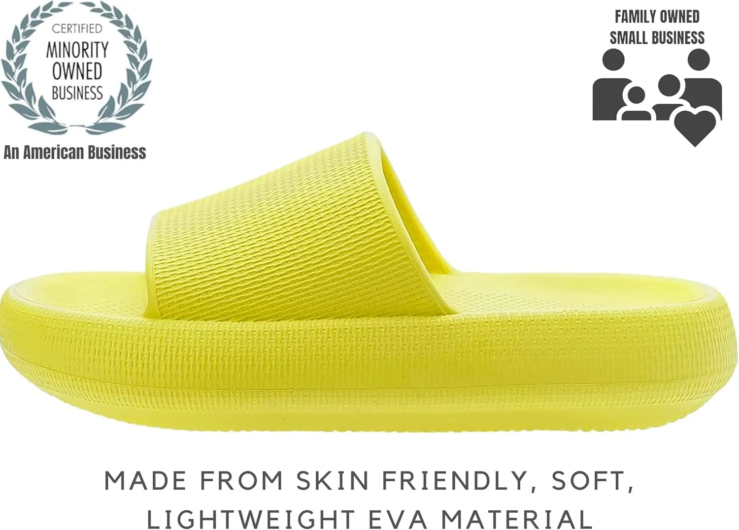 Genuine Pillow Slippers for Women and Men | House Slides Shower Sandals | Extremely Comfy | Cushioned Thick Sole | Cloud Slides | Lightweight Non-Slip Easy to Clean