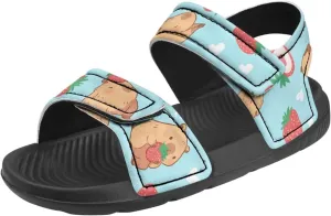 Girls Capybara Sandals Fashion Athletic Summer Sport Sandals Adjustable for Kids Toddler Cute Beach Water Shoes