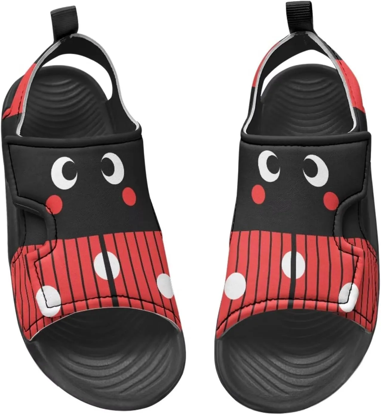 Girls Ladybug Sandals Kids Toddler Summer Hiking Water Shoes Open Toe Athletic Outdoor Sport Sandals