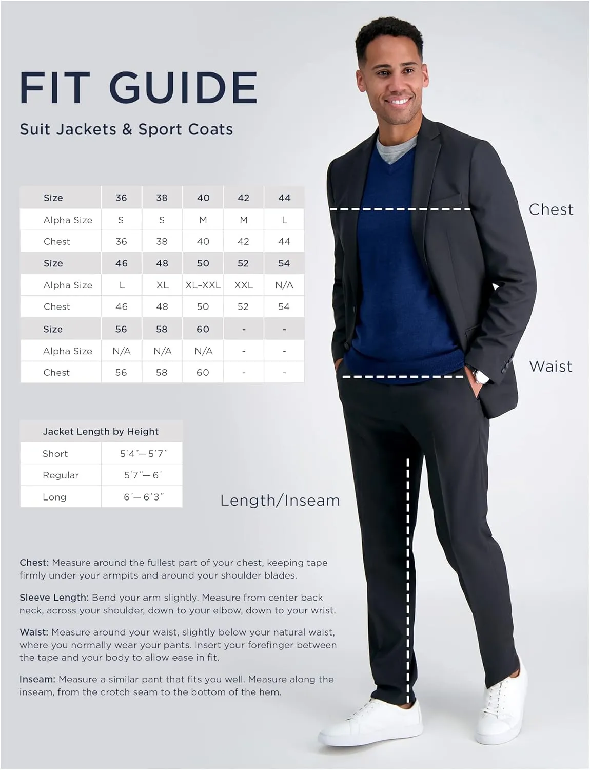 Haggar Men's Smart Wash Premium Stretch Classic Fit Regular and Big & Tall Suit Separates(Pants & Jackets)