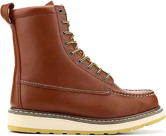 HANDPOINT Men's Stylish Classic 6"-8" SureTrack Soft Toe EH Full Grain Leather Slip Resistant Durable Breathable Work Boot 84994-86994