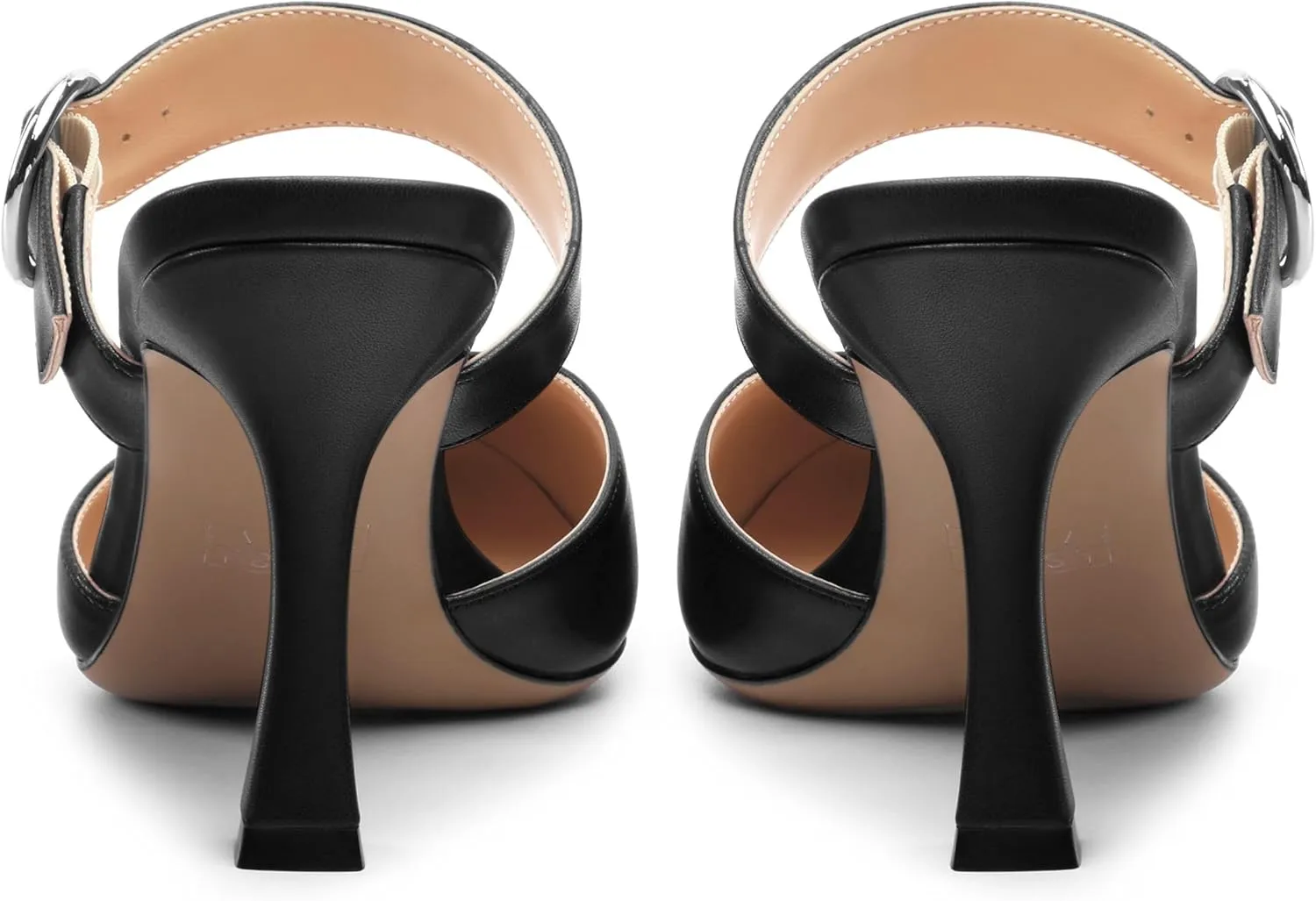 Heeled Sandals for Women Pointed Toe Slip-on Kitten Heels Sandals Kitten Heels Mules Party Wedding Pumps Shoes 3inch