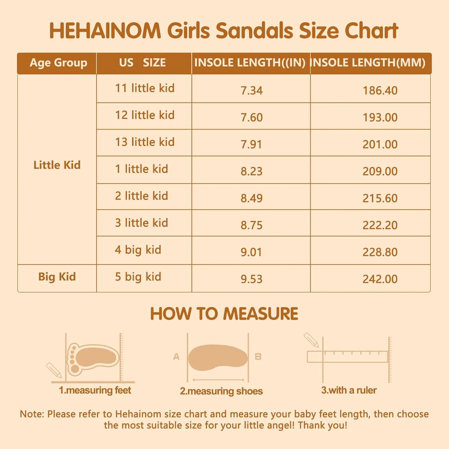 Hehainom Girls Sandals Comfortable Open Toe Flats Little Big Kids Summer Shoes