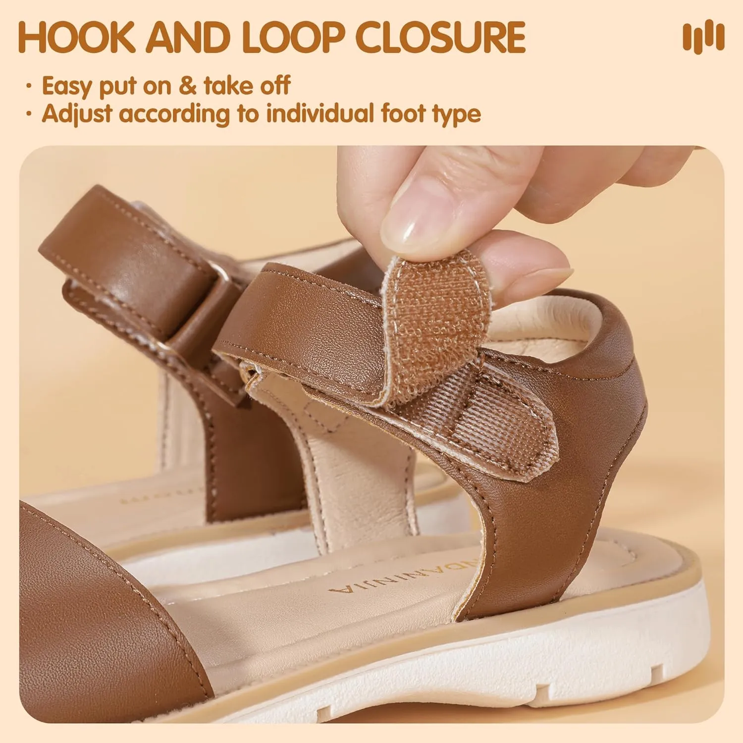 Hehainom Girls Sandals Comfortable Open Toe Flats Little Big Kids Summer Shoes