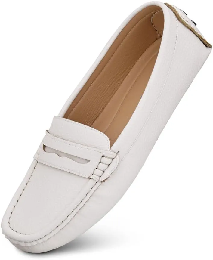 Herstyle Women's Loafers, Comfy Dressy Flats, Slip-On Penny Loafers & Moccasins with Cushioned Footbed, Lightweight Business Casual Shoes for Office, Walking & Travel (2025)