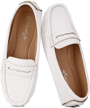 Herstyle Women's Loafers, Comfy Dressy Flats, Slip-On Penny Loafers & Moccasins with Cushioned Footbed, Lightweight Business Casual Shoes for Office, Walking & Travel (2025)