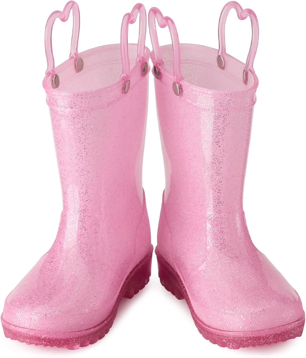 HISEA Kids Rain Boots for Boys Girls, Waterproof Lightweight Rain Boots Light Up by Steps for Water Beach Outdoor Playing (Toddler/Little Kid/Big Kid)