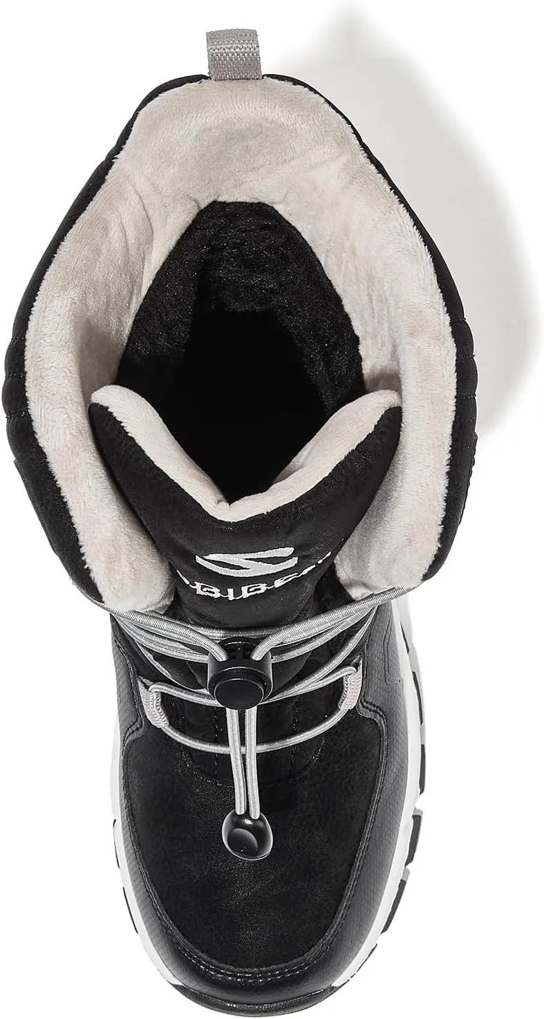 HOBIBEAR Kids Snow Boots Boys Girls Mid Calf Waterproof Warm Faux Fur Lined Insulated Winter Shoes(Toddler/Little Kid/Big Kid)