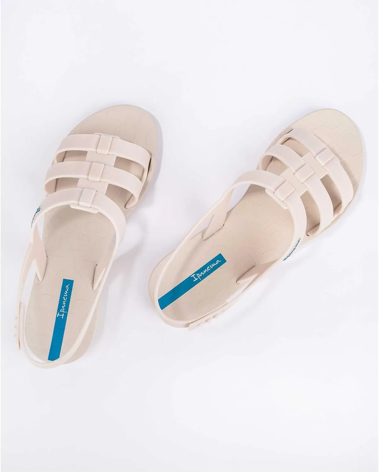 Ipanema Style Women's Sandals - Flat Sandals with Adjustable Back Strap, Strappy Sandals for Women, PVC Sandals for Women, Water Resistant Shoes, Easy to Clean