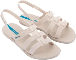 Ipanema Style Women's Sandals - Flat Sandals with Adjustable Back Strap, Strappy Sandals for Women, PVC Sandals for Women, Water Resistant Shoes, Easy to Clean