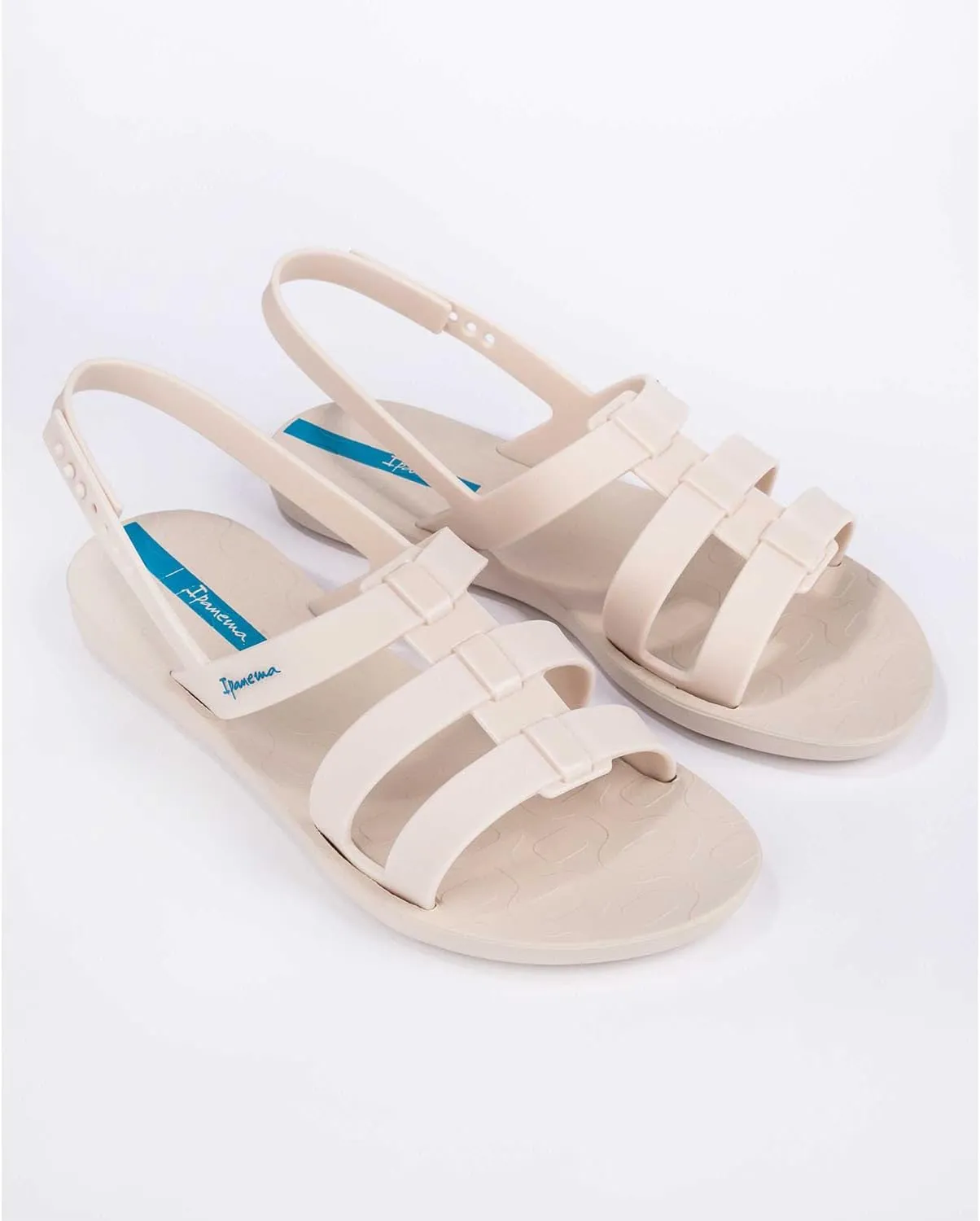 Ipanema Style Women's Sandals - Flat Sandals with Adjustable Back Strap, Strappy Sandals for Women, PVC Sandals for Women, Water Resistant Shoes, Easy to Clean