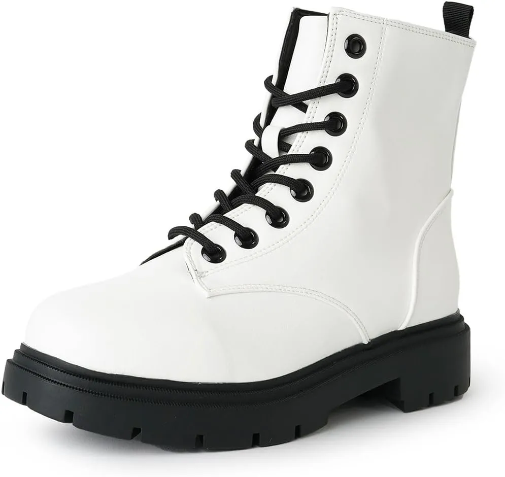 J. Adams Harley Combat Boot - Casual Outdoors Slip On Lace Up Ankle Bootie