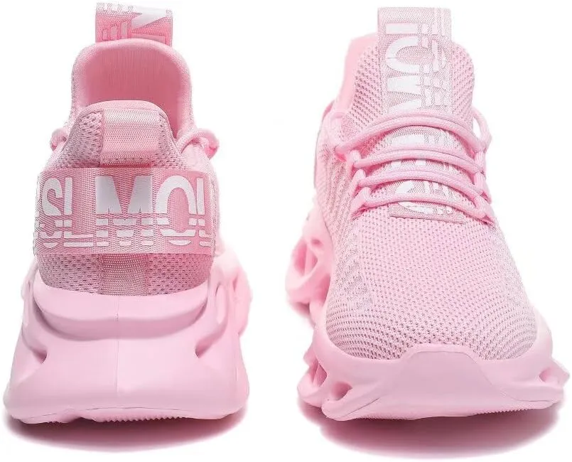 Jakcuz Women's Lace Up Walking Shoes Breathable Ultra Lightweight Sport Casual Ladies Girls Fashion Platform Sneakers