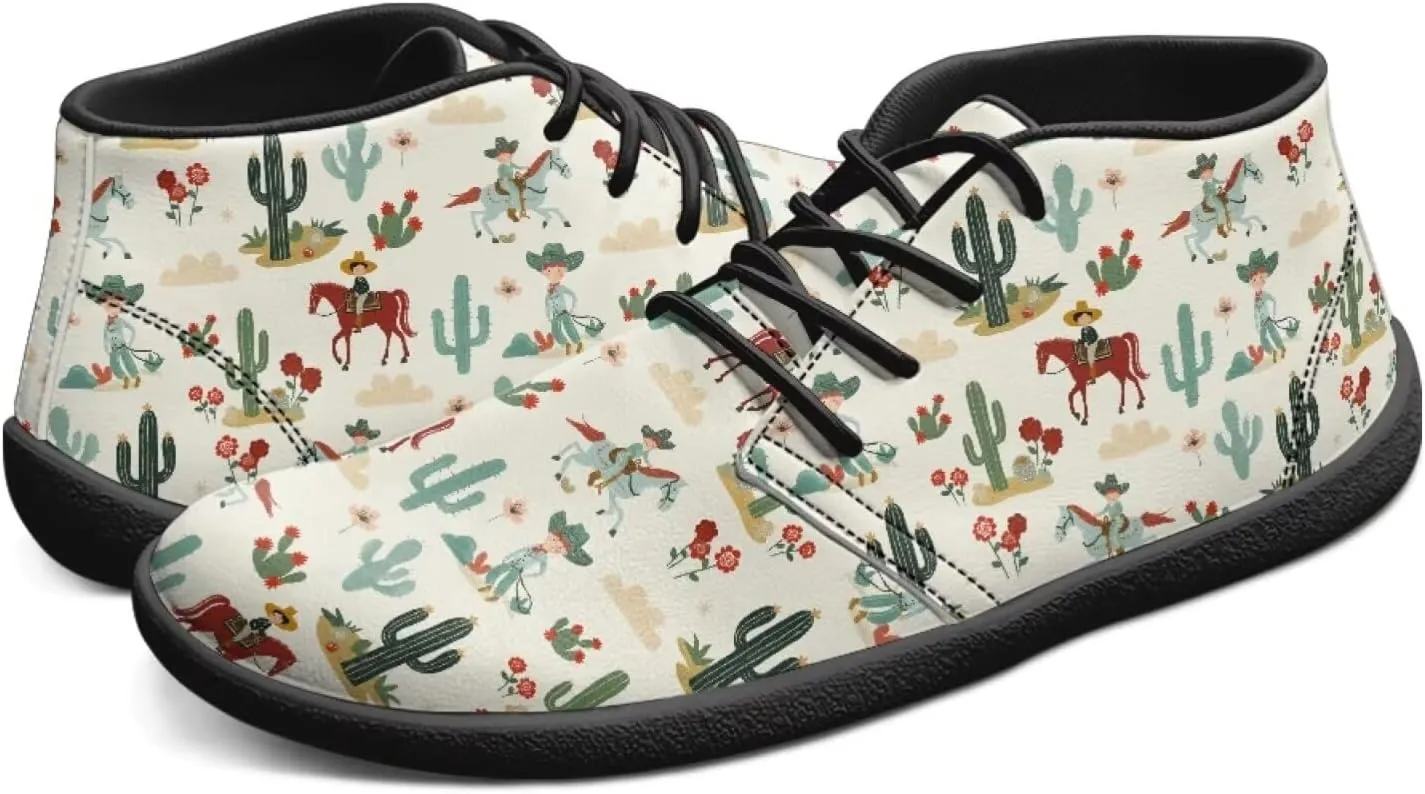 Jeiento Men's Minimalist Horse Walking Shoes Wide Toe Barefoot Shoes Casual Sneakers